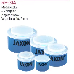 MATRIOSZKA - KOMPLET POJEMNIKÓW NA PRZYNĘTY  14/9cm